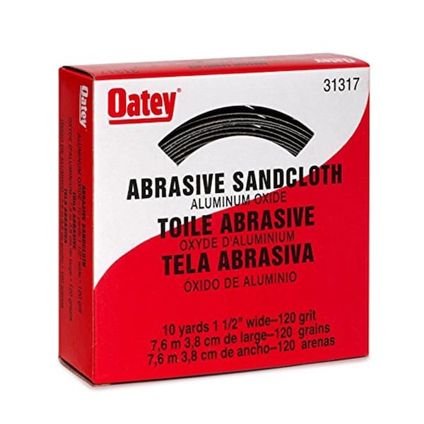 Oatey 120 Grit Sand Cloth - 1.50 in. x 10 Yard OA600978 - main